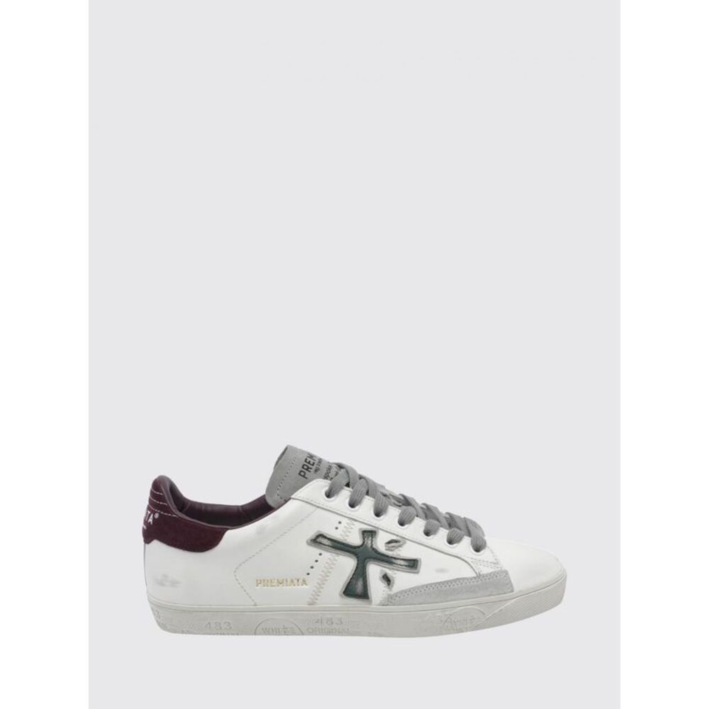 Premiata Men Premiata Steven Distressed-Effect Calf Leather Trainers